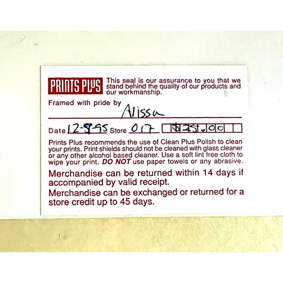 Paris France Eiffel Tower Watercolor Painting Print Framed Vintage - Final Price - Picture 5 of 5